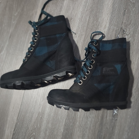 Sorel Lexi Wedge Black Size 6 - Picture 3 of 9